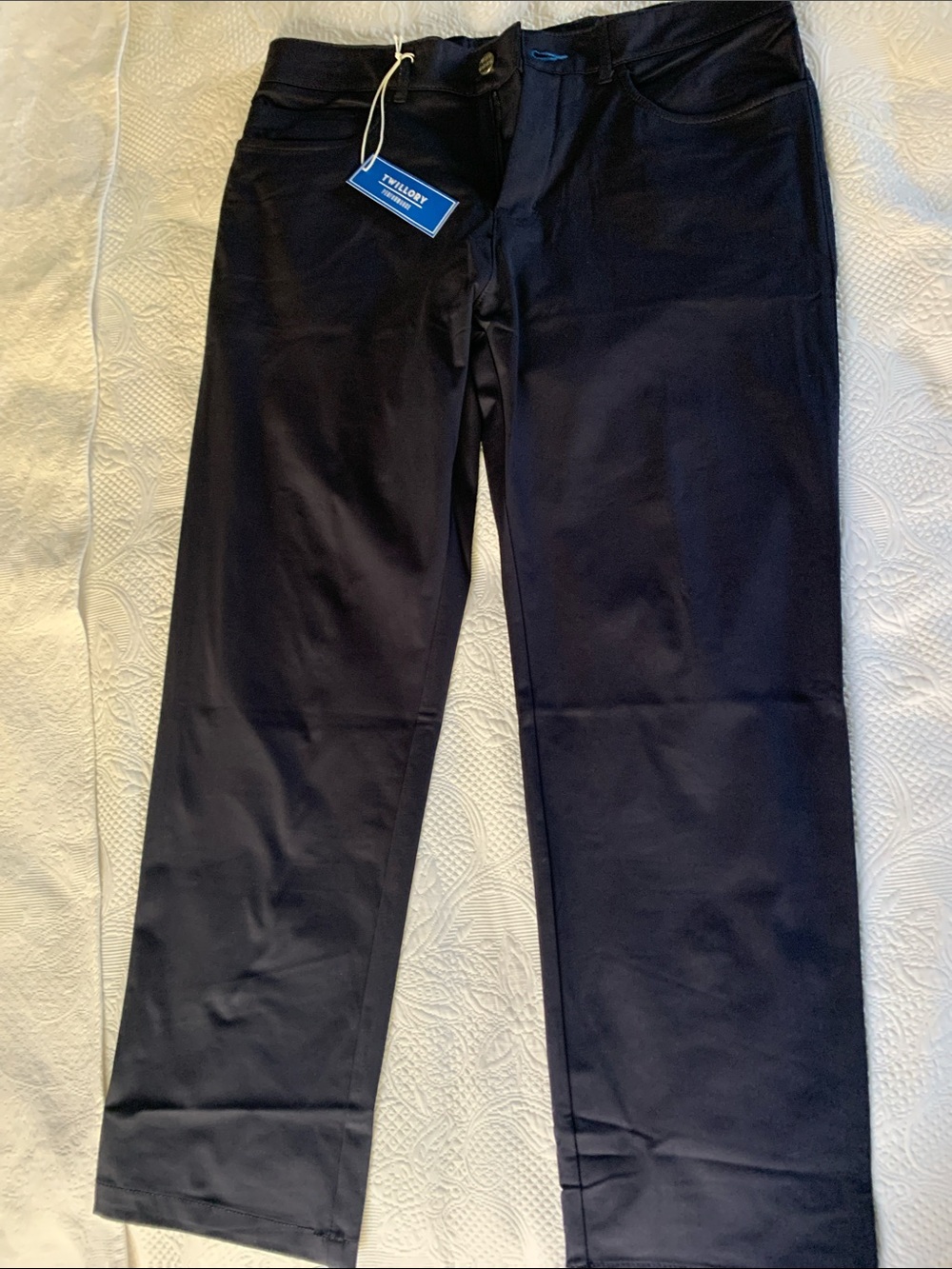 Twillory Men's Navy Performance Chinos